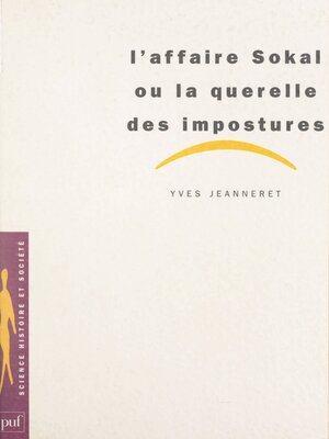cover image of L'affaire Sokal